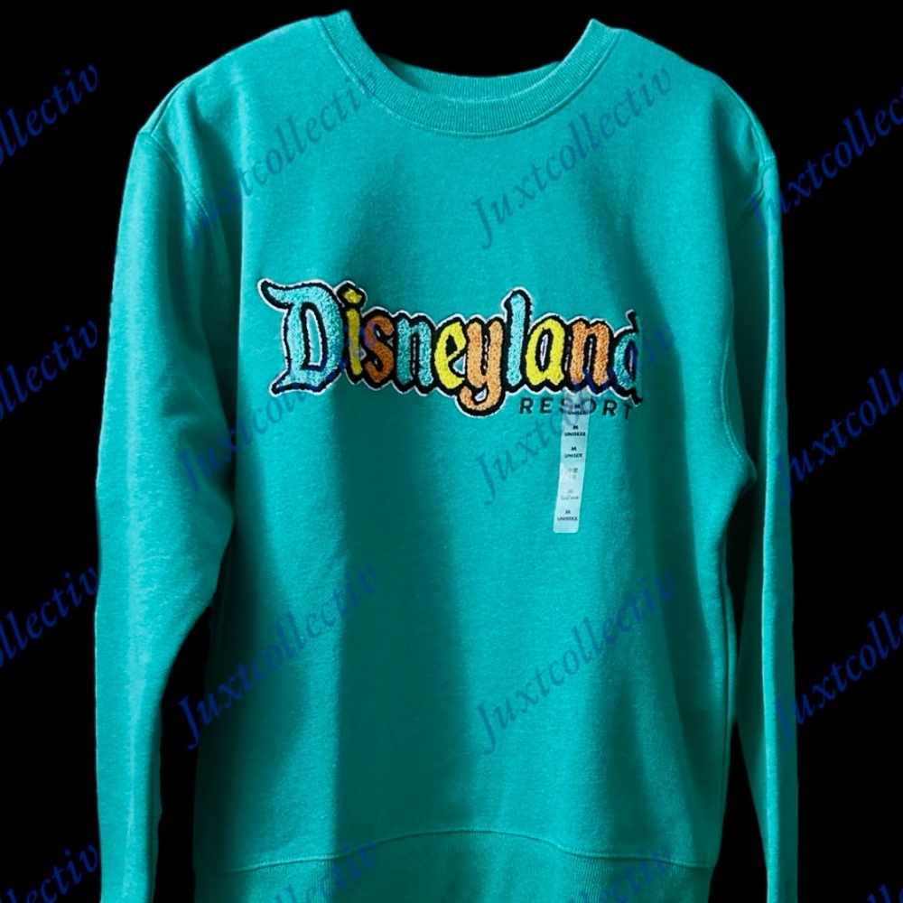 NWT Disneyland Logo Teal Sweatshirt